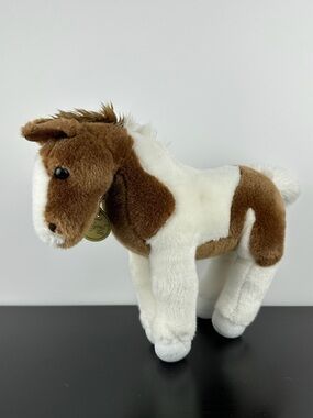 Aurora Miyoni Tots Horse Stallion 12” Brown White Plush Stuffed Animal